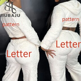 Sweatshirt Set Manufacturer - OEM/ODM Custom Fleece Fluffy Letter Embroidery