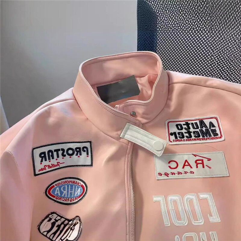 Motorcycle Jacket Manufacturer - OEM/ODM Custom Hip Hop PU Leather Y2K