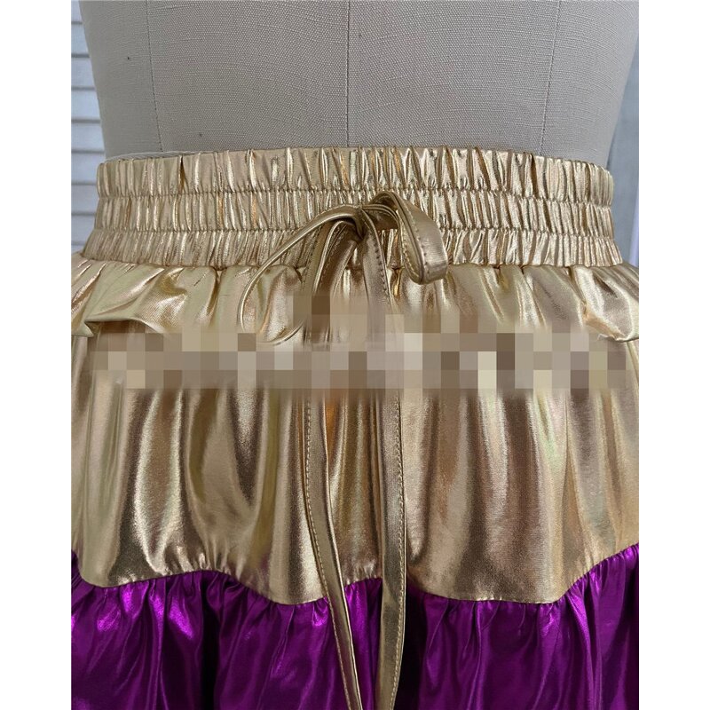 Satin Skirt Manufacturer - OEM/ODM Custom Fashion Mardi Gras Ruffle Mini