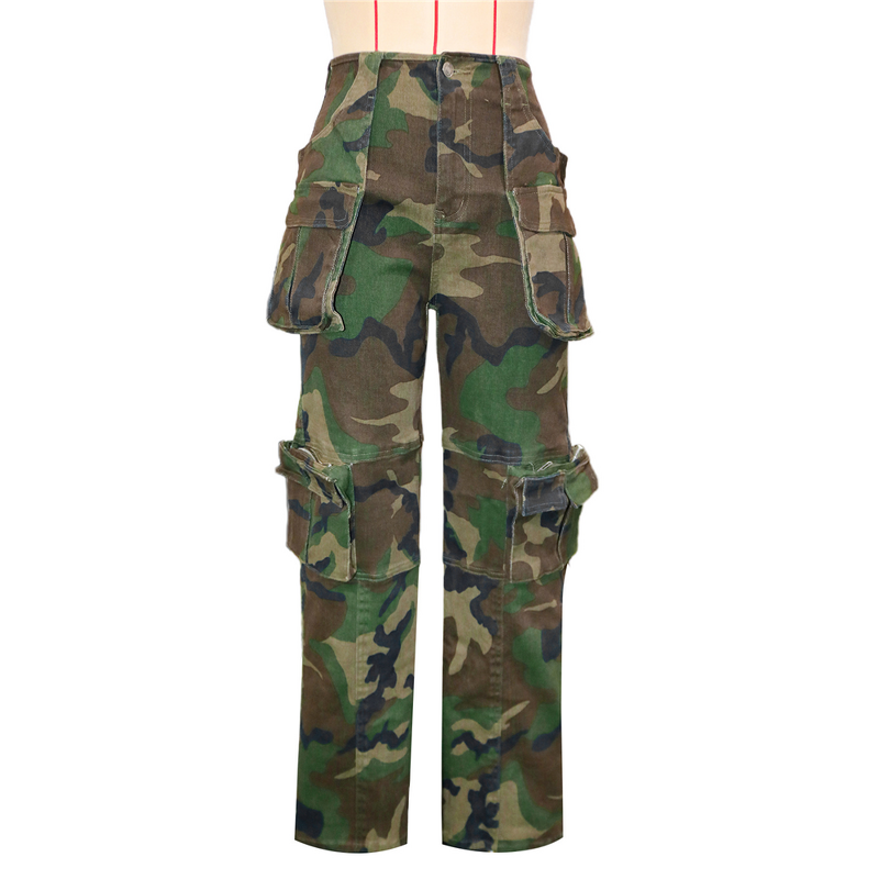 Camouflage Pants Manufacturer - OEM/ODM Custom Loose Cargo Pockets Streetwear