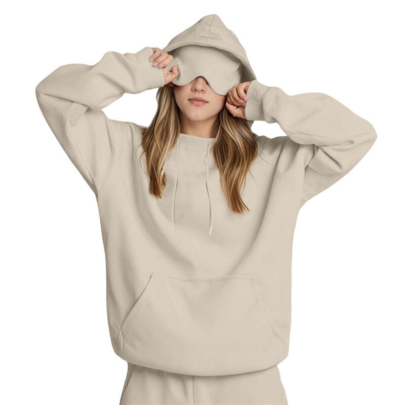 Hooded Sweatshirt Manufacturer - OEM/ODM Custom Plus Size Eye Mask Oversize