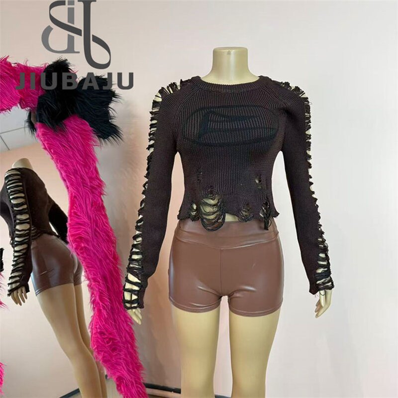 Two Piece Set Manufacturer - OEM/ODM Custom Y2K Letter Print Knit Pullover