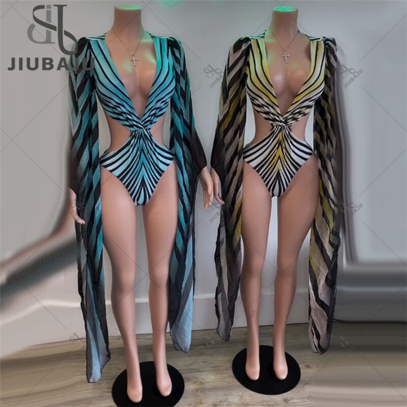 One Piece Swimsuit Manufacturer - OEM/ODM Custom 2025 Fashion Print Long Sleeve