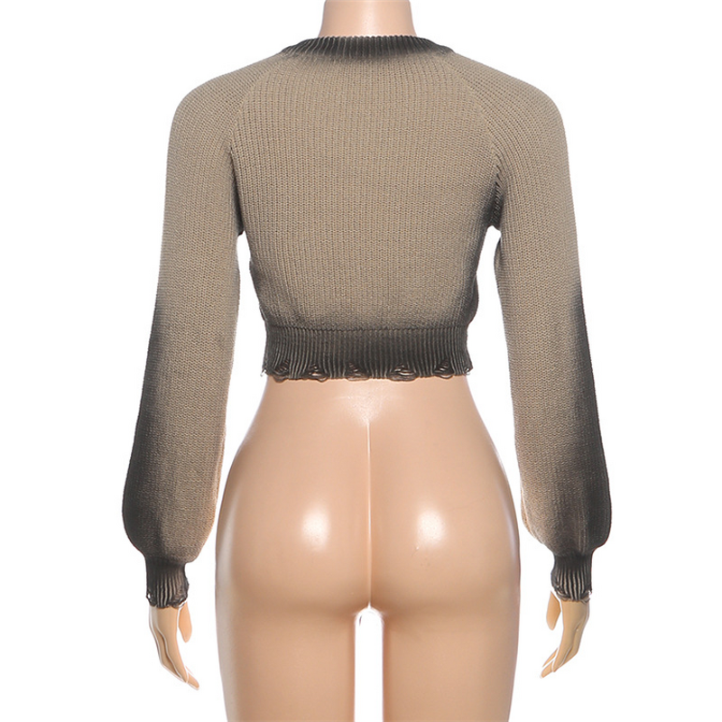Knitted Sweater Manufacturer - OEM/ODM Custom American Gradient Long Sleeve