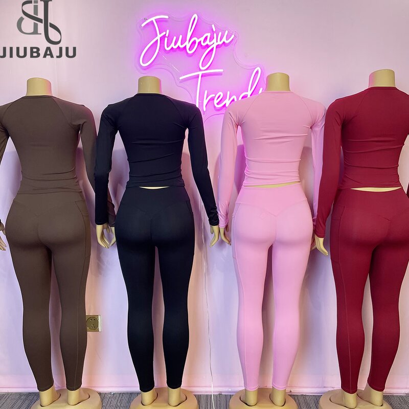 Yoga Set Manufacturer - OEM/ODM Custom Logo Women Pleated Top Legging