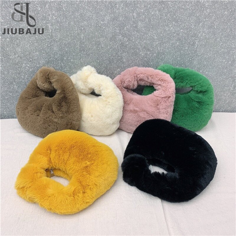 Fur Bag Manufacturer - OEM/ODM Custom Luxury Warm Plush Wrist Bags Ladies