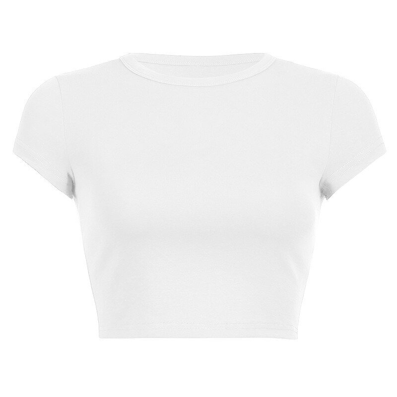 Cotton Tee Manufacturer - OEM/ODM Custom Logo Short Sleeve High Quality Crop