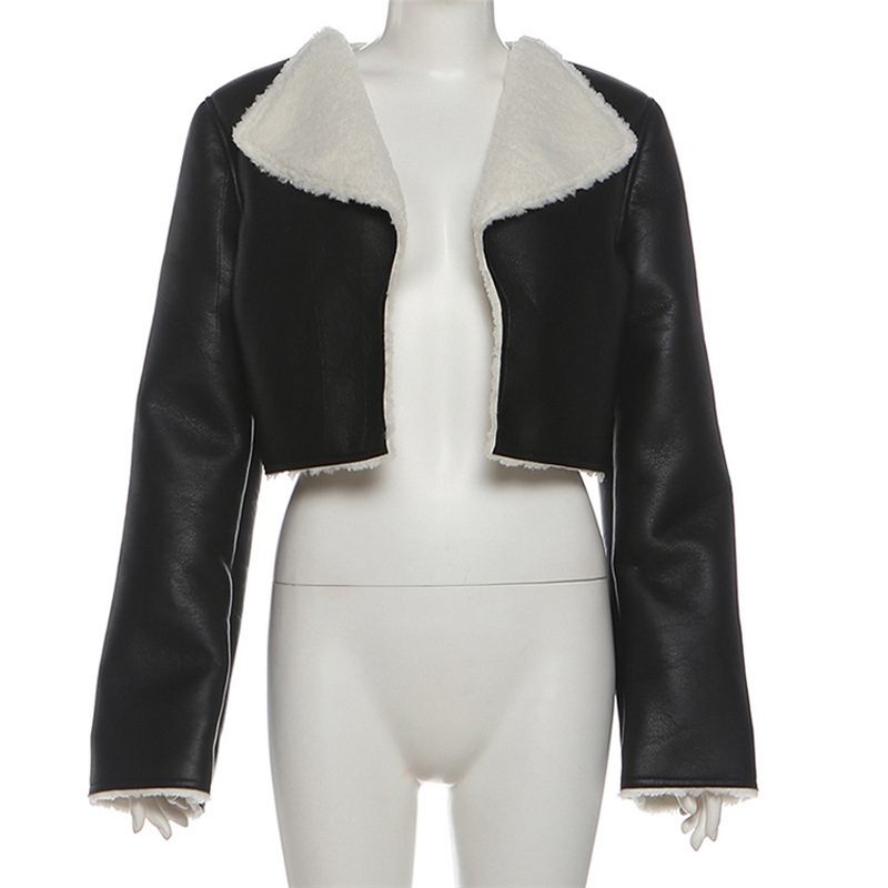 Motorcycle Jacket Manufacturer - OEM/ODM Custom PU Leather Lamb Fur Female