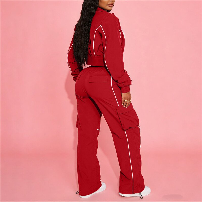 Two Piece Outfit Manufacturer - OEM/ODM Custom Long Sleeves Stripe Patchwork