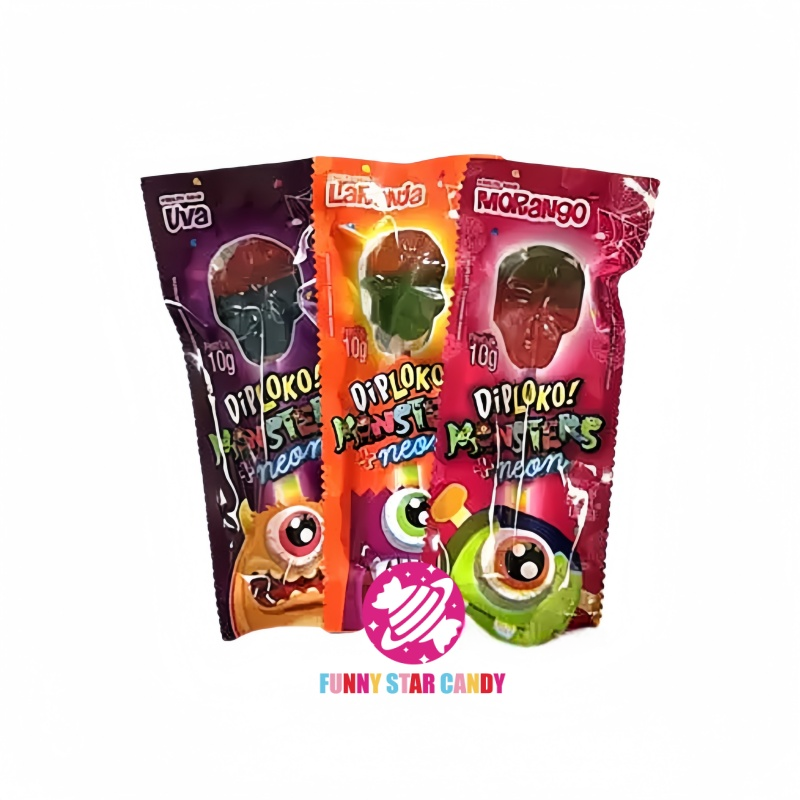 Lollipop Factory - Halloween Skull Head Fluorescent Glow