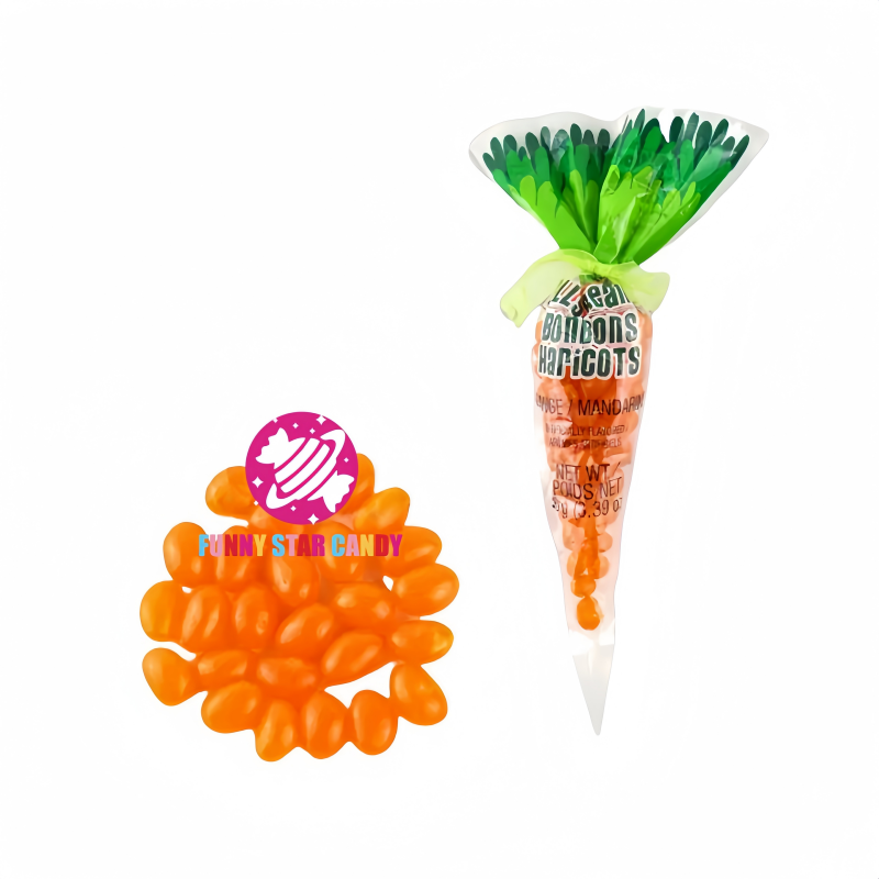 Candy Factory - 96g Easter Carrot Jelly Beans Orange