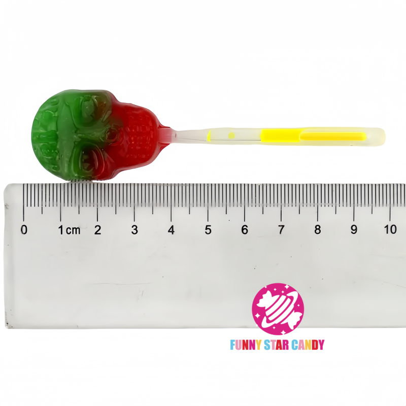 Lollipop Factory - Halloween Skull Head Fluorescent Glow