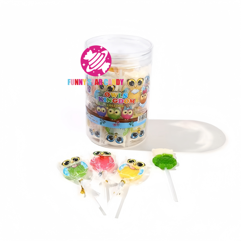 Lollipop Manufacturer - Hot Sale Owl Shape Fluorescent Glow