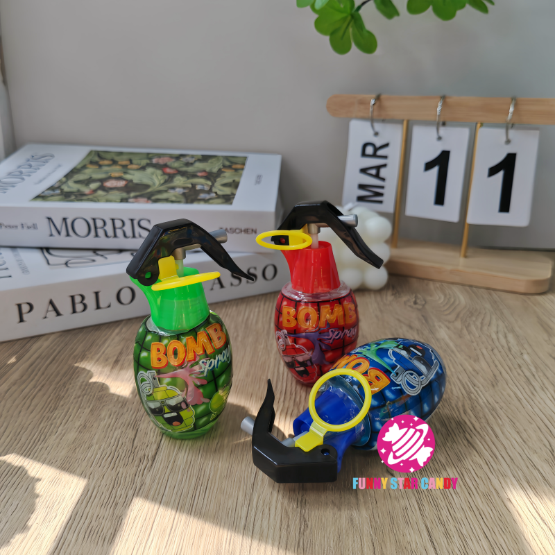 Spray Candy Manufacturer - OEM Order Bomb Grenade Shape Toy