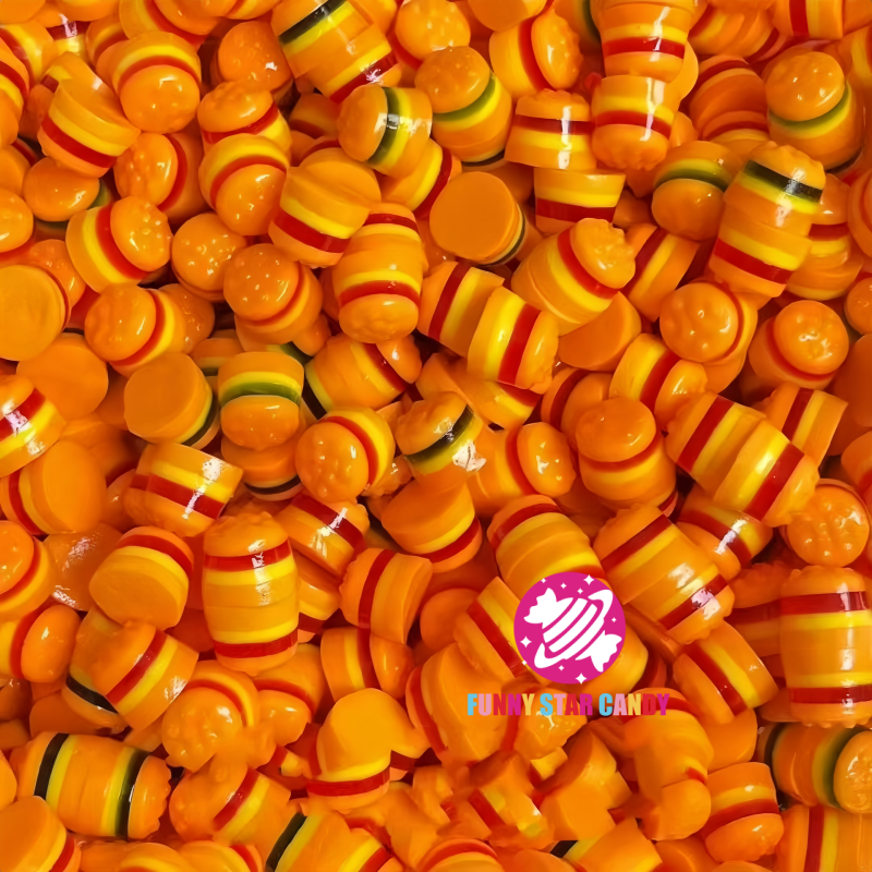 Gummy Candy Factory - Factory Direct Hamburger Halal Fruit