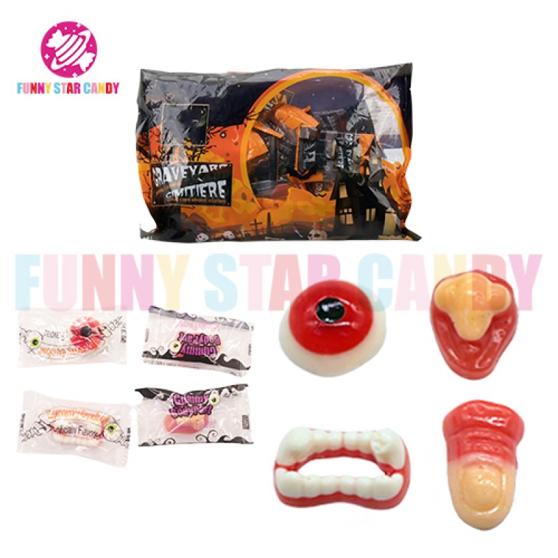 Gummy Candy Manufacturer - Halal Mix Eye Nose Finger Shape