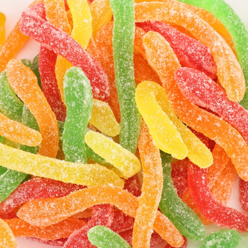 Gummy Candy Factory - Private Label Gummy Worms Curve Sour