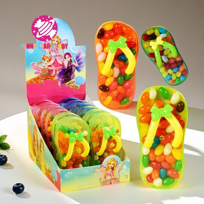 Candy Toy Factory - Slipper Shape Jelly Beans Shoes Toy