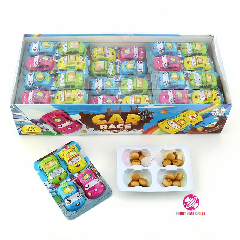 Chocolate Candy Factory - Wholesale 4 in 1 Racing Car White