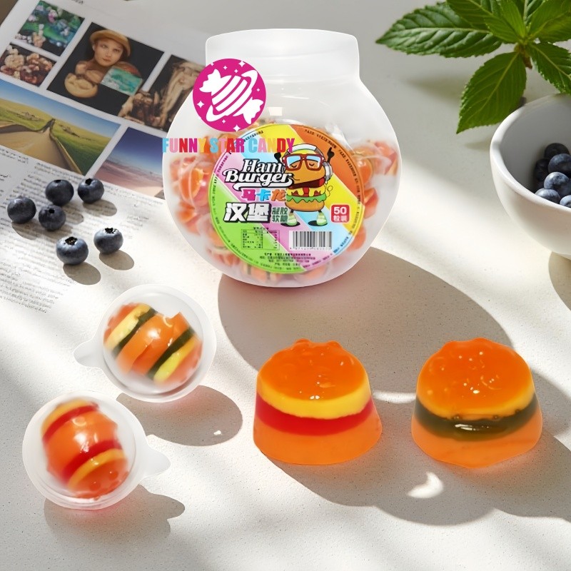 Gummy Candy Factory - Factory Direct Hamburger Halal Fruit