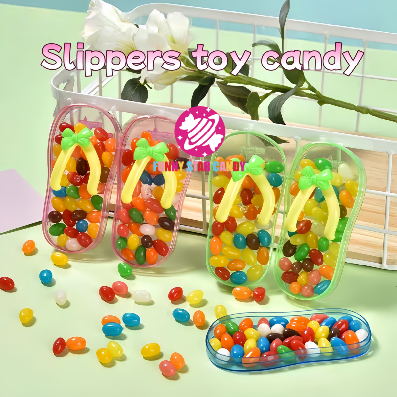 Candy Toy Factory - Slipper Shape Jelly Beans Shoes Toy