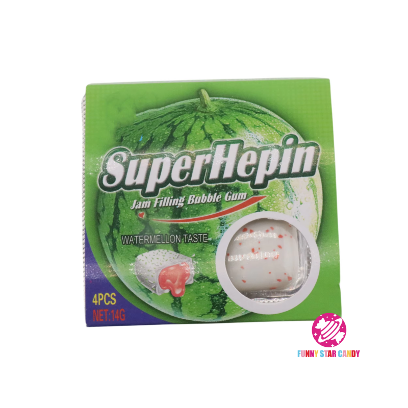 Bubble Gum Factory - Cheap 4pcs Mint Watermelon Jam Filled