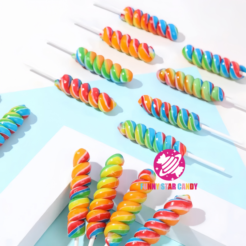 Lollipop Factory - Chinese Halal Rainbow Spiral Twist