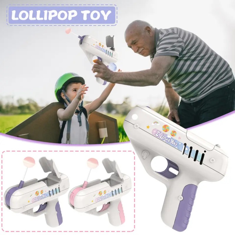 Candy Toy Factory - Halal Sounds Lights Gun Lollipop
