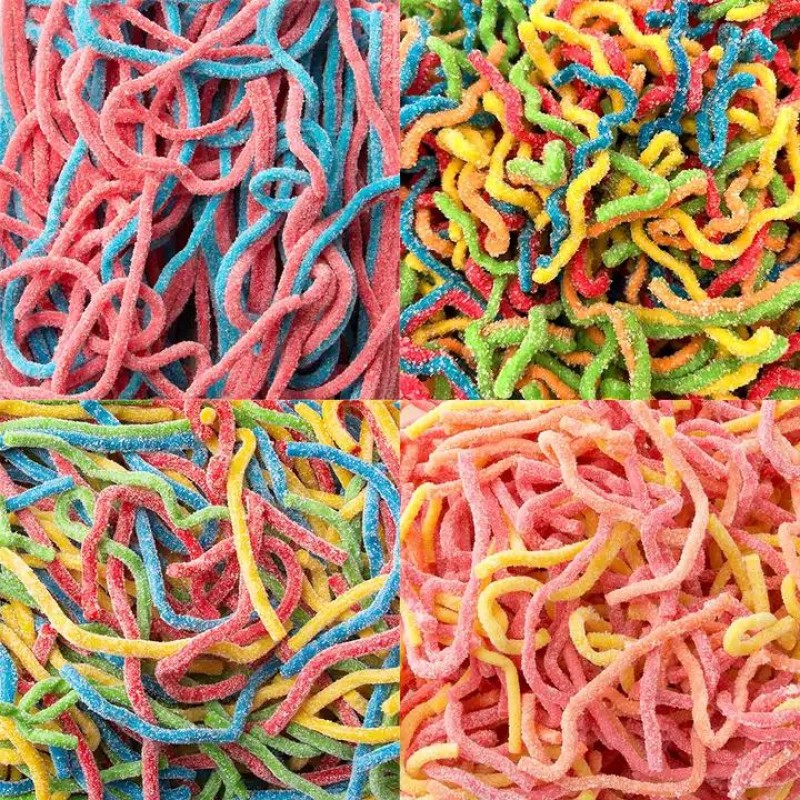 Gummy Candy Factory - Private Label Gummy Worms Curve Sour