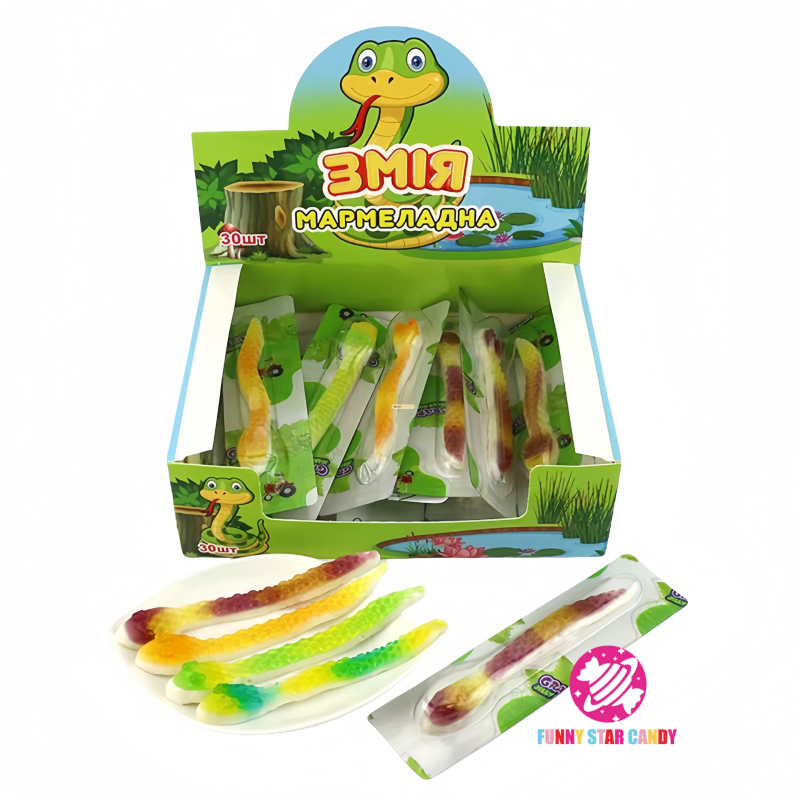 Gummy Candy Manufacturer - Hot Sell Sour Sweet Snake Shape