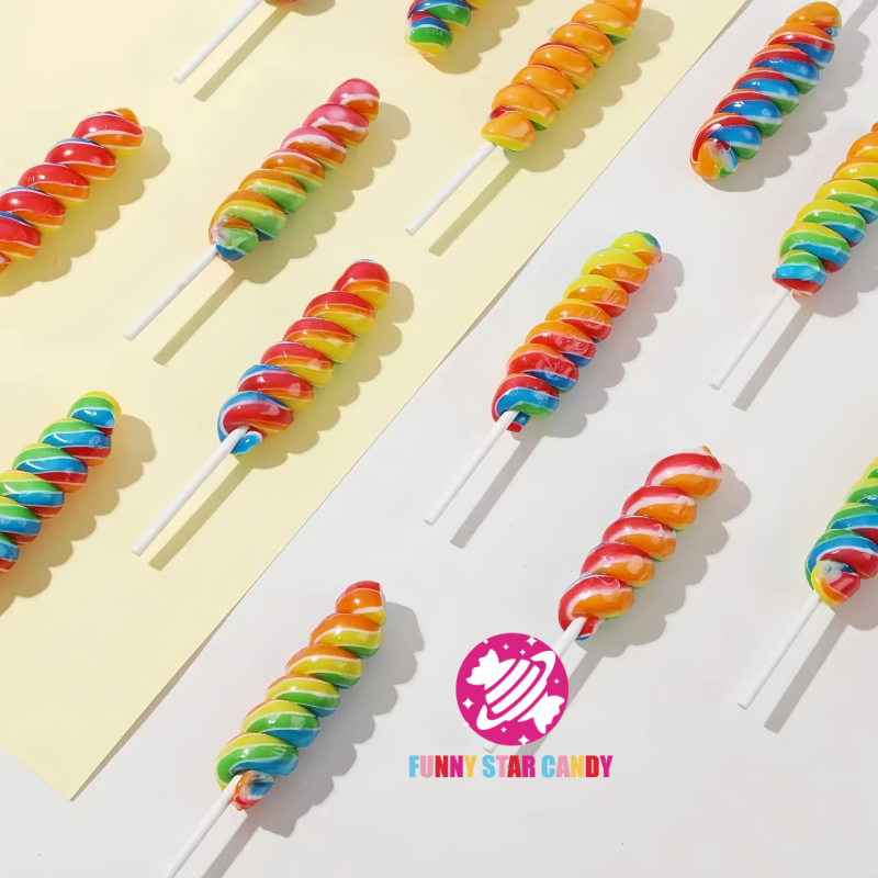 Lollipop Factory - Chinese Halal Rainbow Spiral Twist