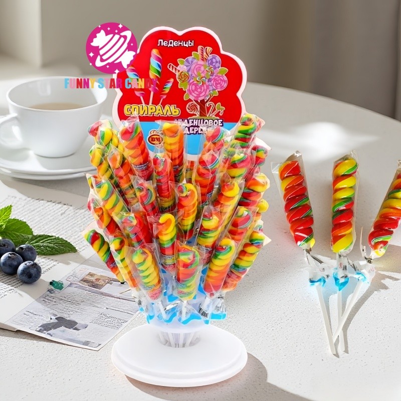 Lollipop Factory - Chinese Halal Rainbow Spiral Twist