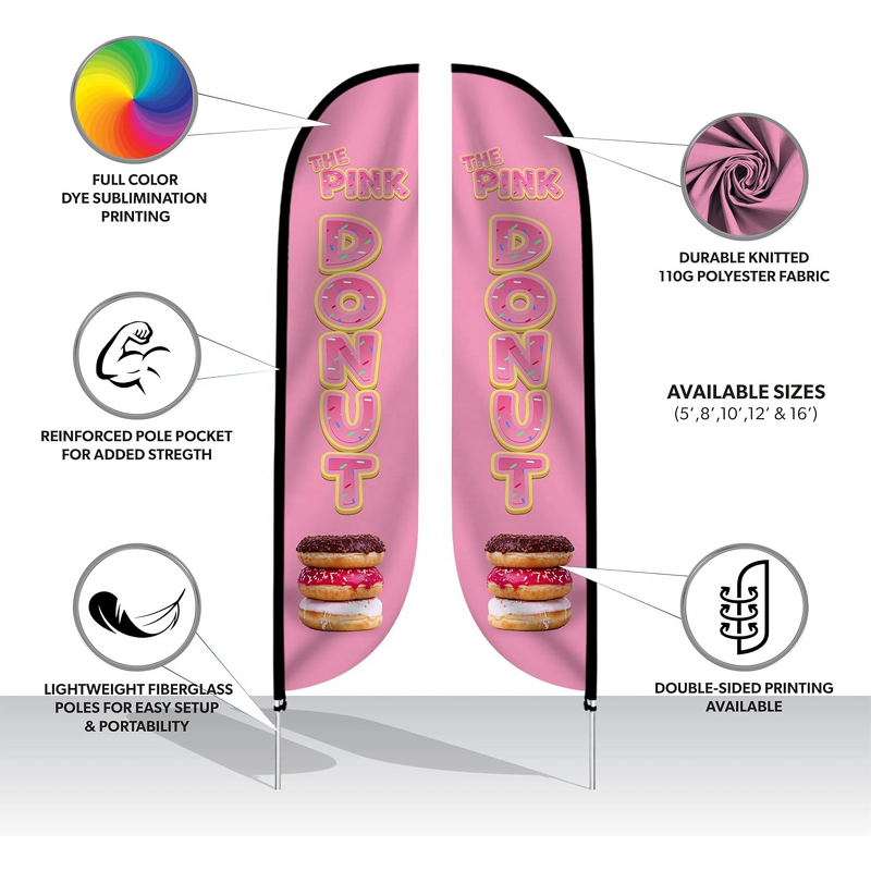 Beach Flag Manufacturer - OEM/ODM Custom Outdoor Advertising Flying Banner