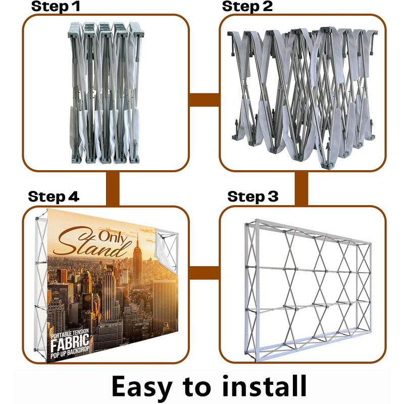 Collapsible Backdrop Manufacturer - OEM/ODM Custom 10ft Aluminum Shelves with Stand