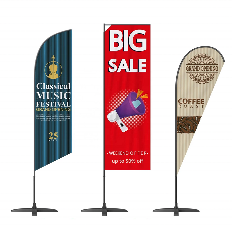 Promotional Flag Manufacturer - OEM/ODM Custom Print Beach Feather Tear Drop