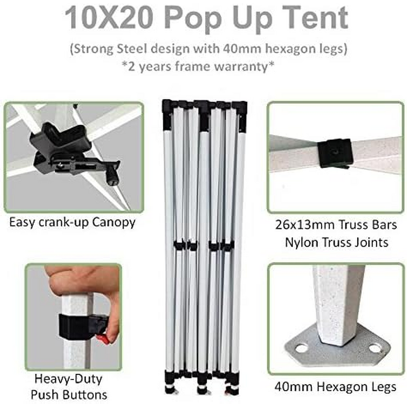 Canopy Tent Manufacturer - OEM/ODM Custom Logo 10x10 Outdoor Waterproof Heavy