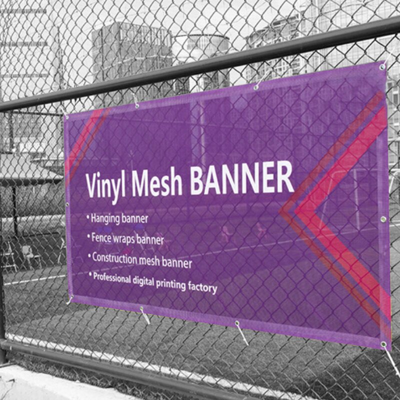 Fence Mesh Banner Manufacturer - OEM/ODM Custom Outdoor Weather Proof Pvc Vinyl