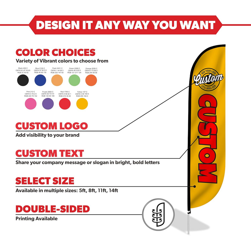 Feather Flag Manufacturer - OEM/ODM Custom Tear Drop Flying Advertising Banner