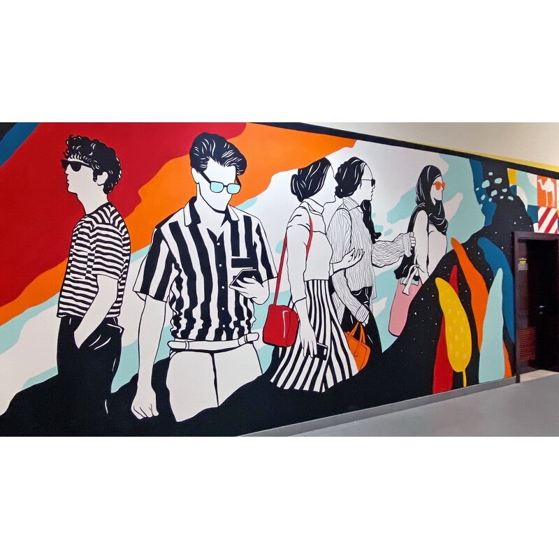 Vinyl Sticker Manufacturer - OEM/ODM Custom Shopping Mall Removable Wall Floor