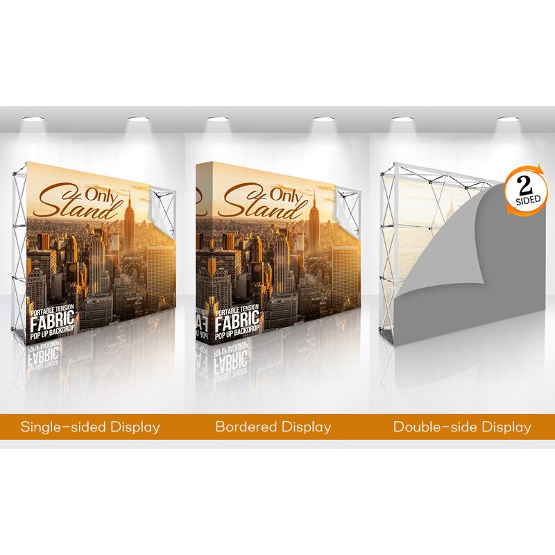 Exhibition Backdrop Manufacturer - OEM/ODM Custom 10x8ft Pop up Banner Stand