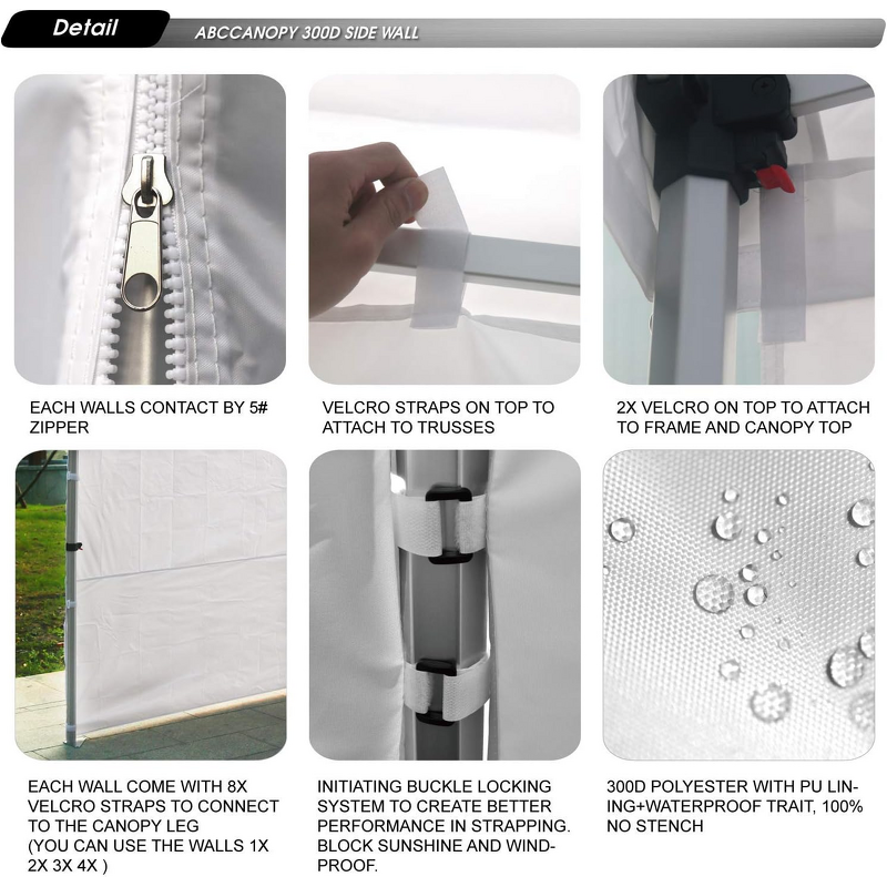 Pop up Canopy Tent Manufacturer - OEM/ODM Custom Logo 5x5 10x15 with Side Walls