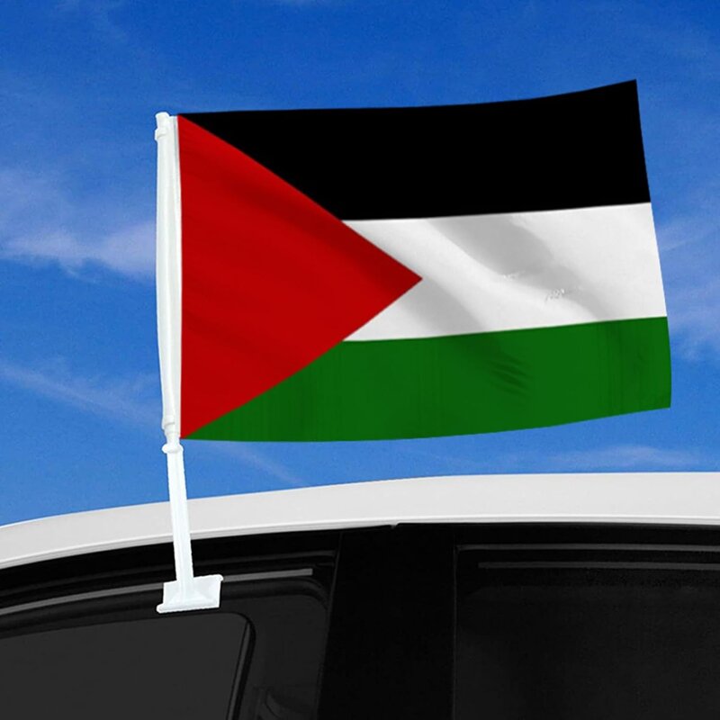 Car Window Flag Manufacturer - OEM/ODM Custom Small Size Palestine with Pole