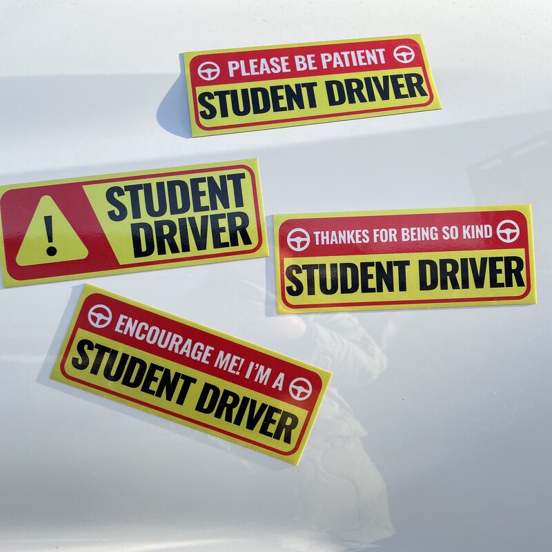 Car Magnet Manufacturer - OEM/ODM Custom Student PVC Reflective Bumper Sticker