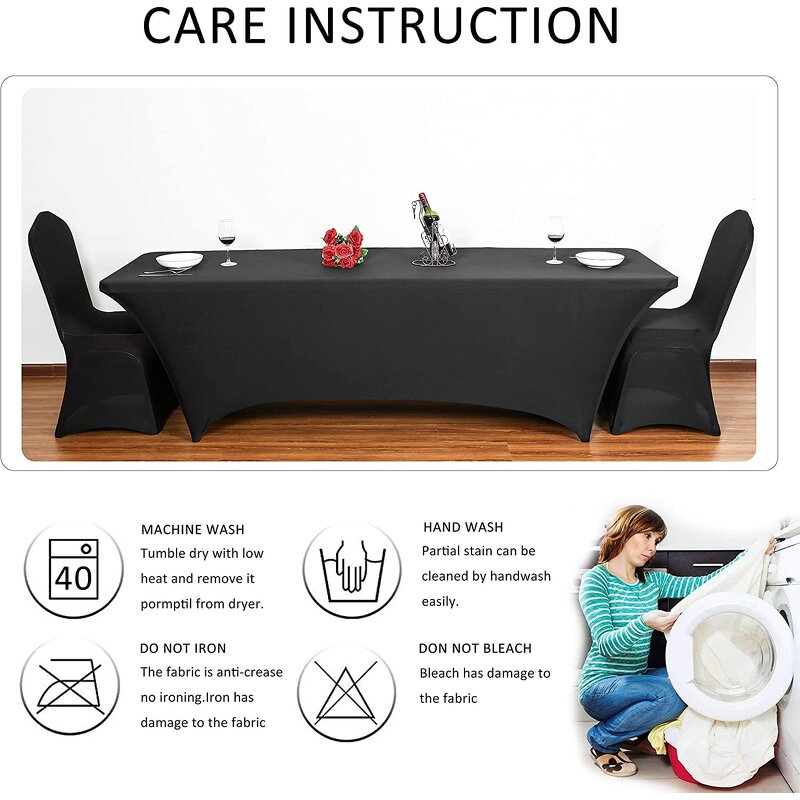 Table Cover Manufacturer - OEM/ODM Custom Logo 6ft Stretch Full Color Graphic