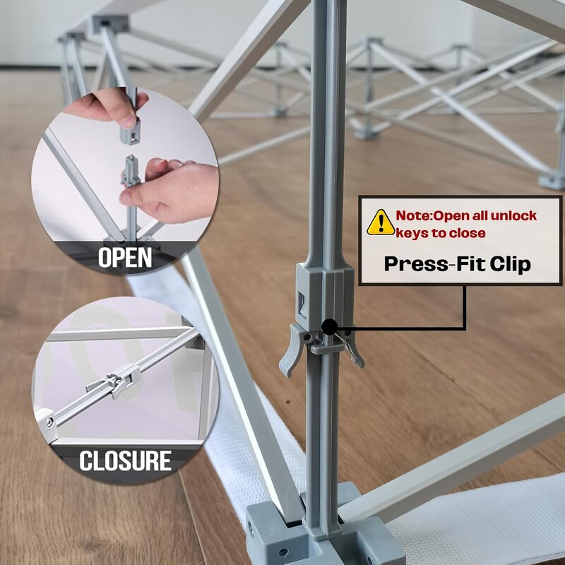 Pop-up Display Stand Manufacturer - OEM/ODM Custom 10x8ft Aluminum with Fabric