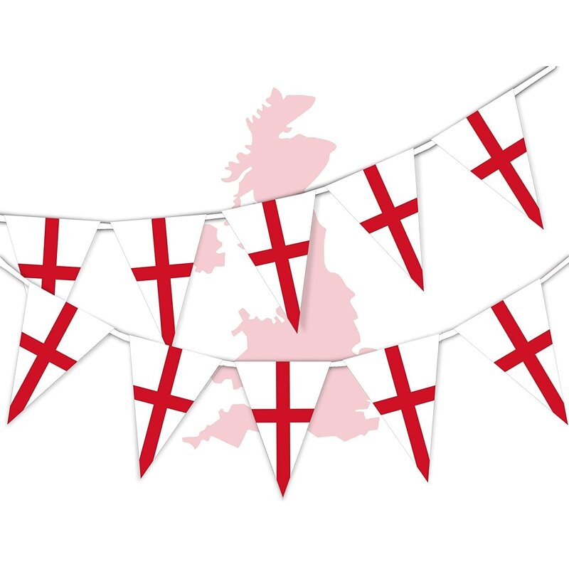 St George's Cross Bunting Manufacturer - OEM/ODM Custom 2 Pack Double Sided