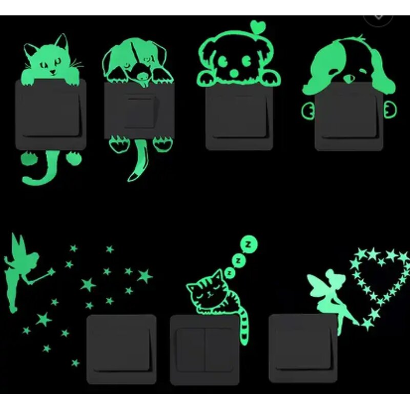 Glow Wall Sticker Manufacturer - OEM/ODM Custom Luminous Cat Switch Decal