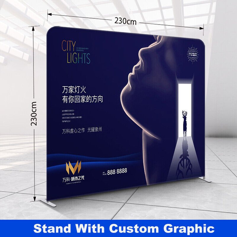 Advertising Display Stand Manufacturer - OEM/ODM Custom 8-10ft Tension Fabric