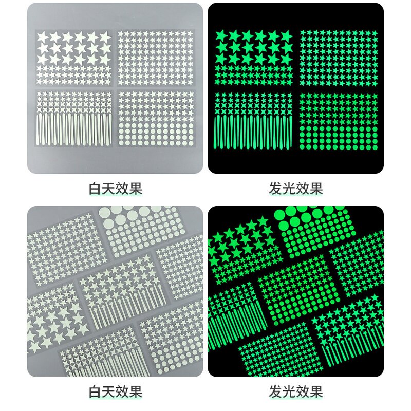 Glow Sticker Manufacturer - OEM/ODM Custom Green Light Alphabet Letter Kiss