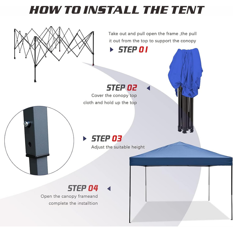 Pop up Gazebo Manufacturer - OEM/ODM Custom Steel 10x15 20x20 Waterproof